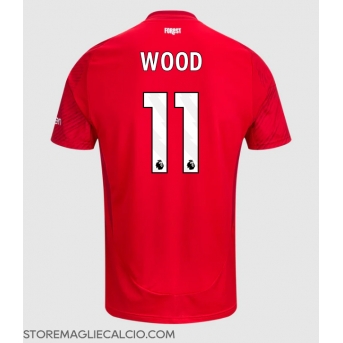 Nottingham Forest Chris Wood #11 Maglia Gara Casa Repliche 2024-25 Maniche Corte